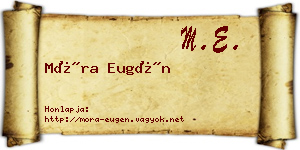 Móra Eugén névjegykártya